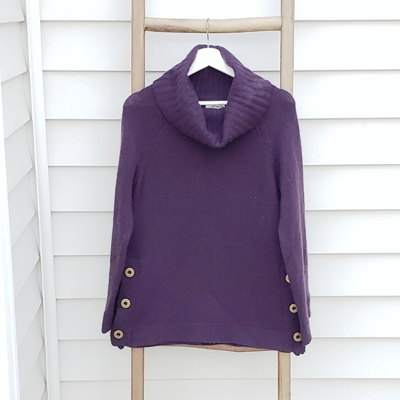 White + Warren Sweaters - White +Warren 100% Cashmere Purple Sweater